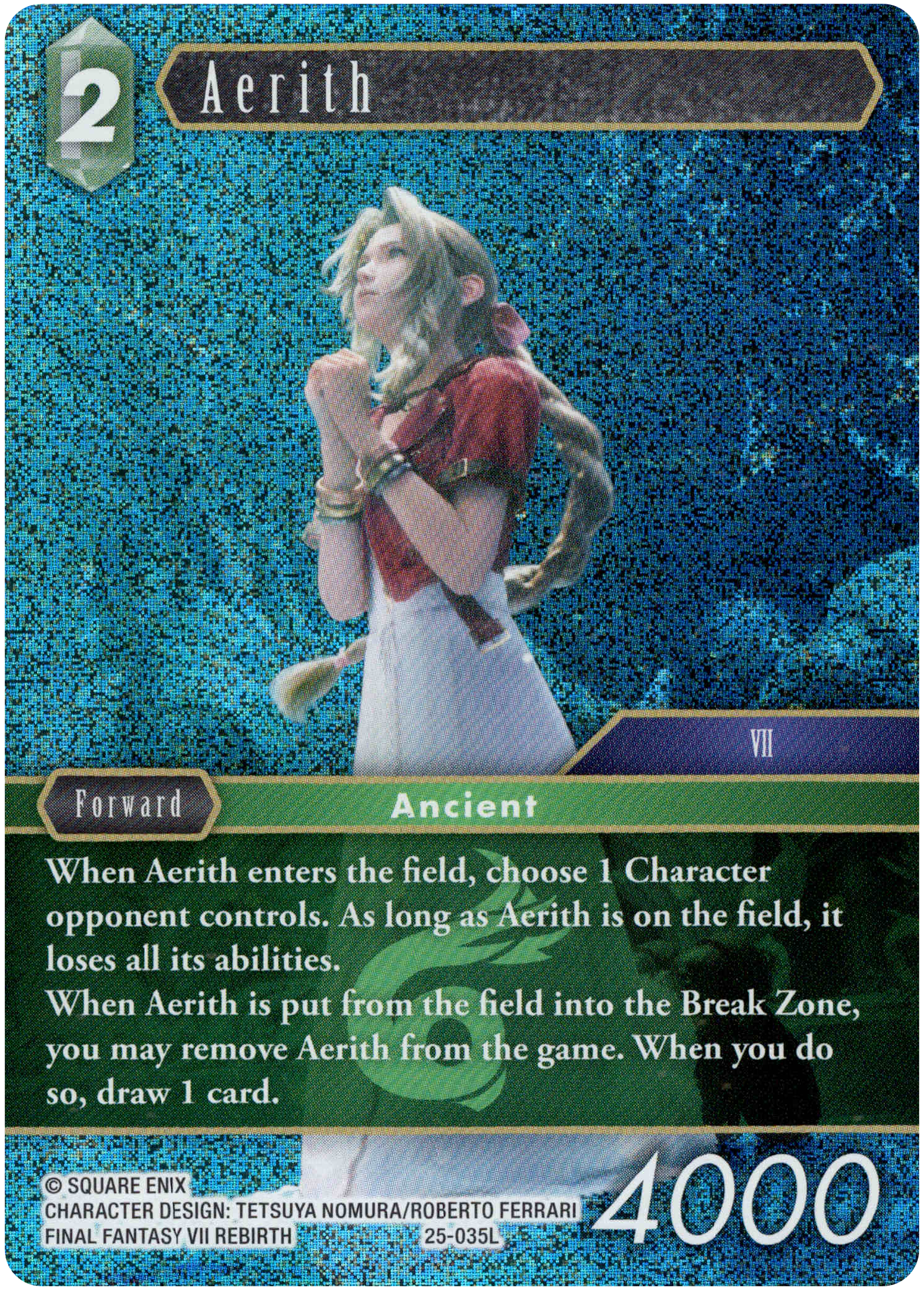 Aerith - 25-035L - Tears of the Planet - Foil - Card Cavern