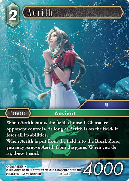 Aerith - 25-035L - Tears of the Planet - Card Cavern