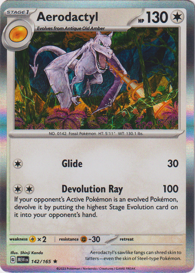 Aerodactyl - 142/165 - Scarlet & Violet 151 - Holo - Card Cavern