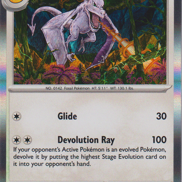 holographic aerodactyl pokemon card value Aerodactyl - 142/165 - Scarlet & Violet 151