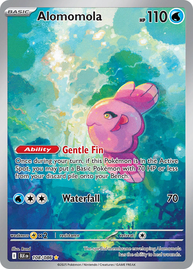 Alomomola - 108/086 - Black Bolt - Holo - Card Cavern