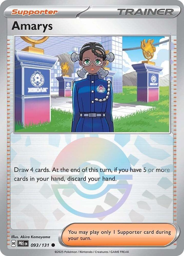 Amarys (Poke Ball Pattern) - 093/131 - Prismatic Evolutions - Holo - Card Cavern