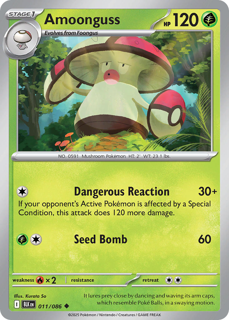 Amoonguss - 011/086 - Black Bolt - Card Cavern
