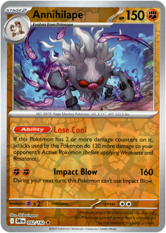 Annihilape - 092/182 - Destined Rivals - Reverse Holo - Card Cavern