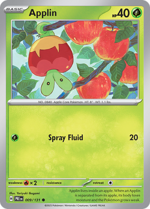 Applin - 009/131 - Prismatic Evolutions - Card Cavern