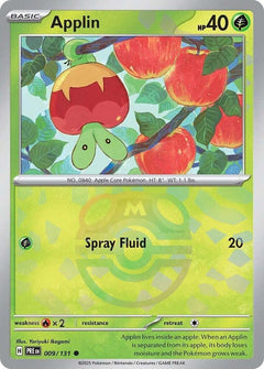 Applin (Master Ball Pattern) - 009/133 - Prismatic Evolutions - Holo - Card Cavern