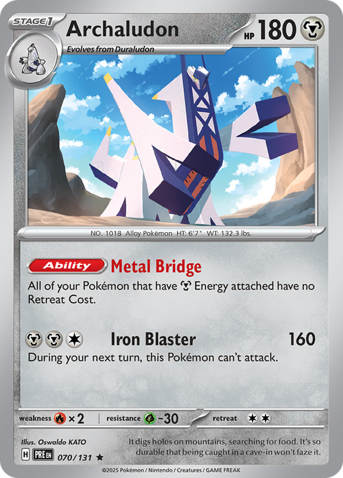 Archaludon - 070/131 - Prismatic Evolutions - Holo - Card Cavern