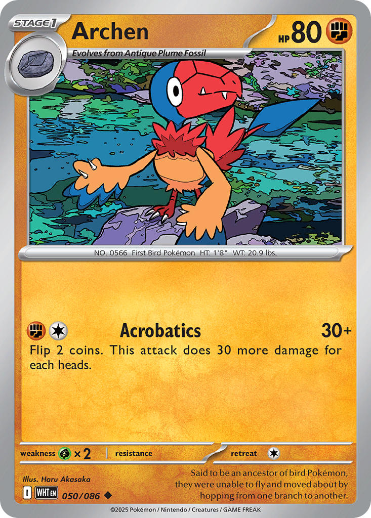 Archen - 050/086 - White Flare - Card Cavern