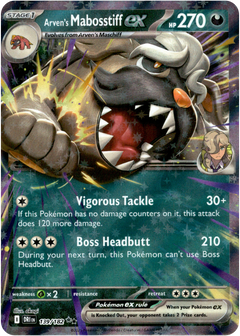 Arven's Mabosstiff ex - 139/182 - Destined Rivals - Holo - Card Cavern