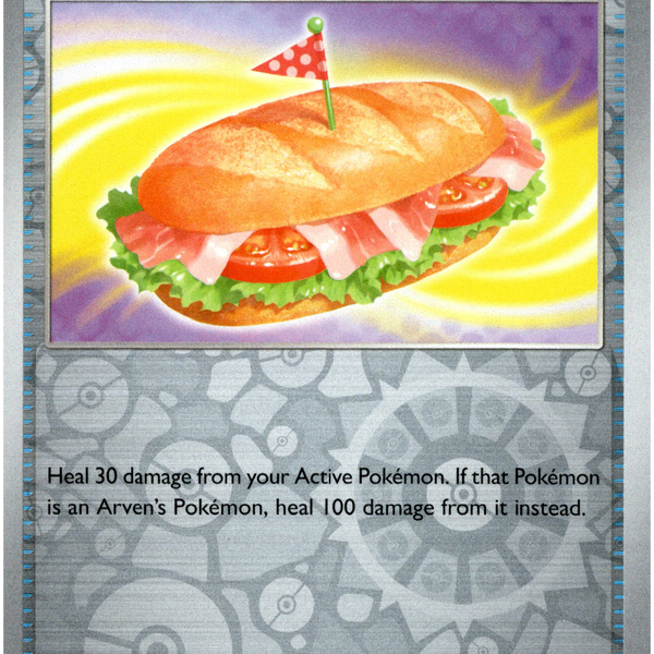 Arven's Sandwich - 161/182 - Destined Rivals - Reverse Holo Card Cavern Trading Cards, LLC Arven's Sandwich - 161/182 - Destined Rivals - Reverse Holo Card Cavern Trading Cards, LLC
