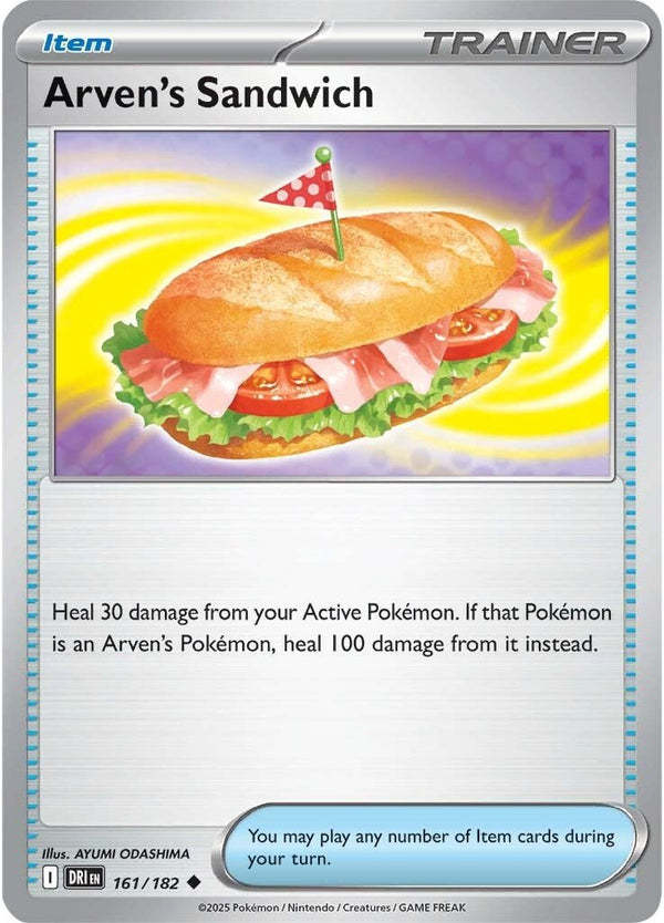 Arven's Sandwich - 161/182 - Destined Rivals Card Cavern Trading Cards, LLC Arven's Sandwich - 161/182 - Destined Rivals Card Cavern Trading Cards, LLC