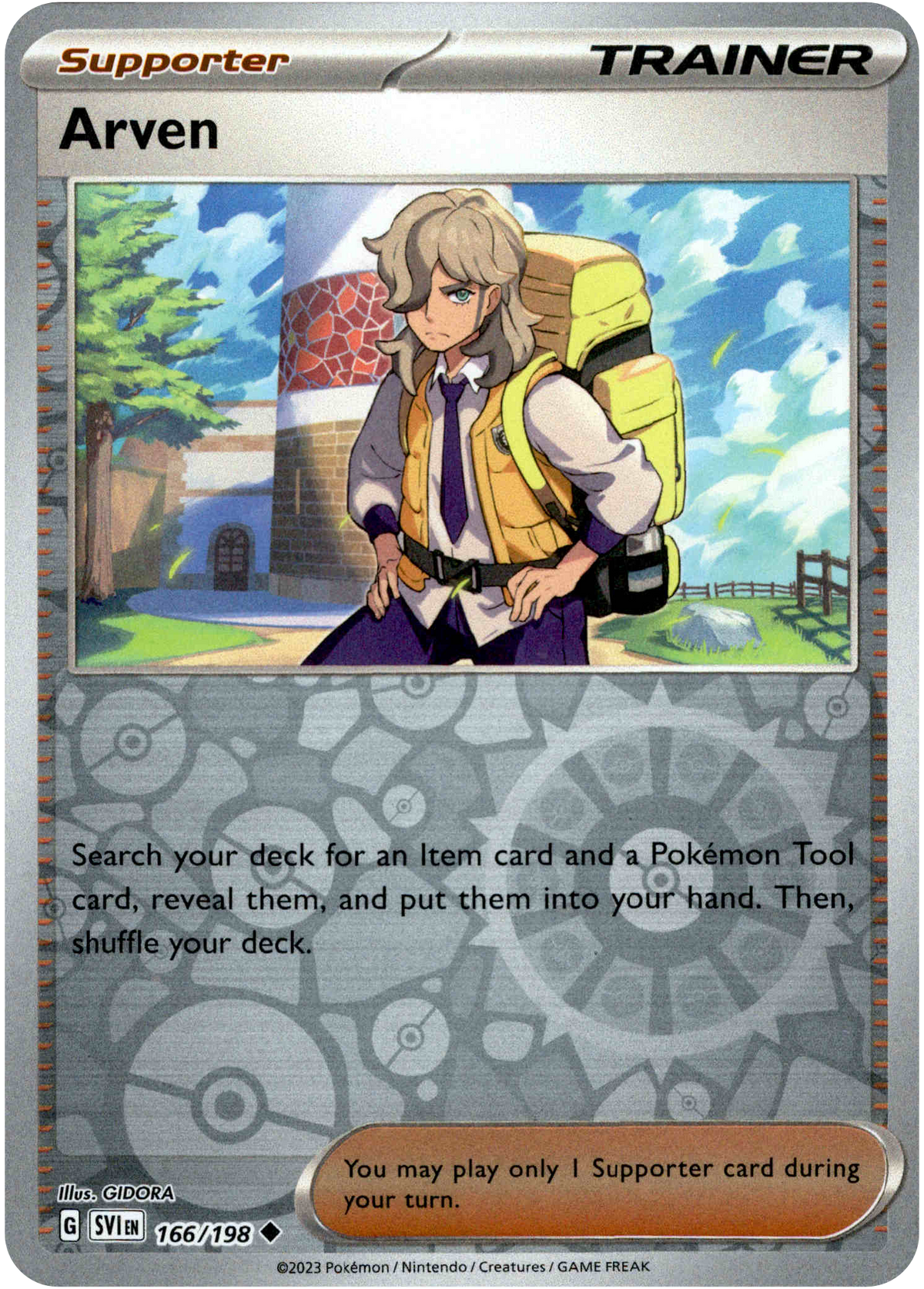 Arven - 166/198 - Scarlet & Violet - Reverse Holo - Card Cavern