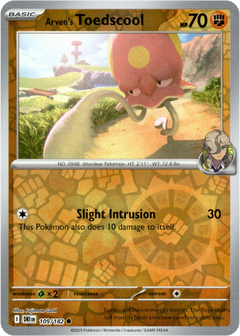 Arver's Toedscool - 109/182 - Destined Rivals - Reverse Holo - Card Cavern