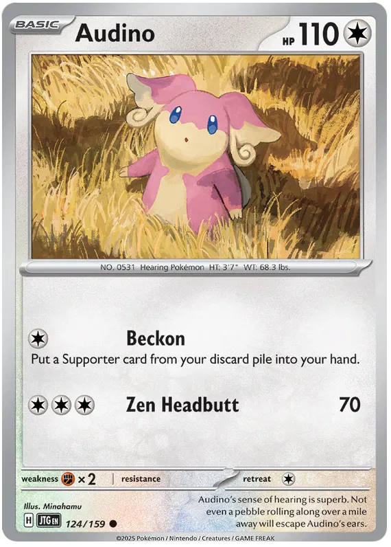 Audino - 124/159 - Journey Together - Card Cavern