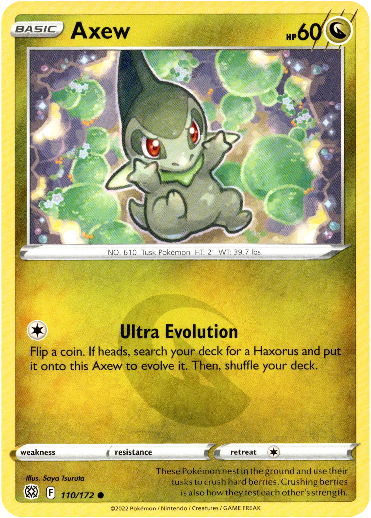Axew - 110/172 - Brilliant Stars - Card Cavern