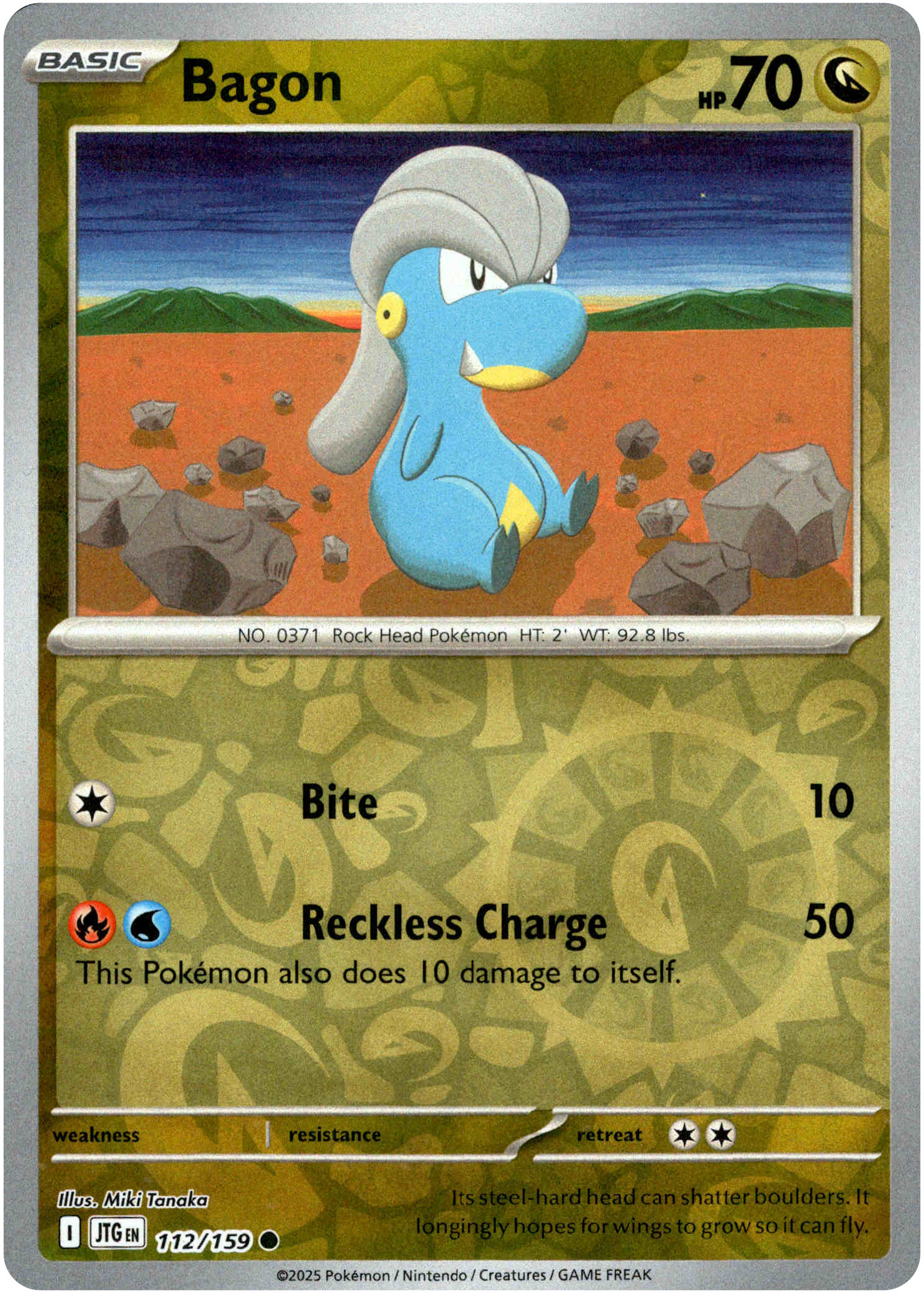 Bagon - 112/159 - Journey Together - Reverse Holo – Card Cavern Trading ...