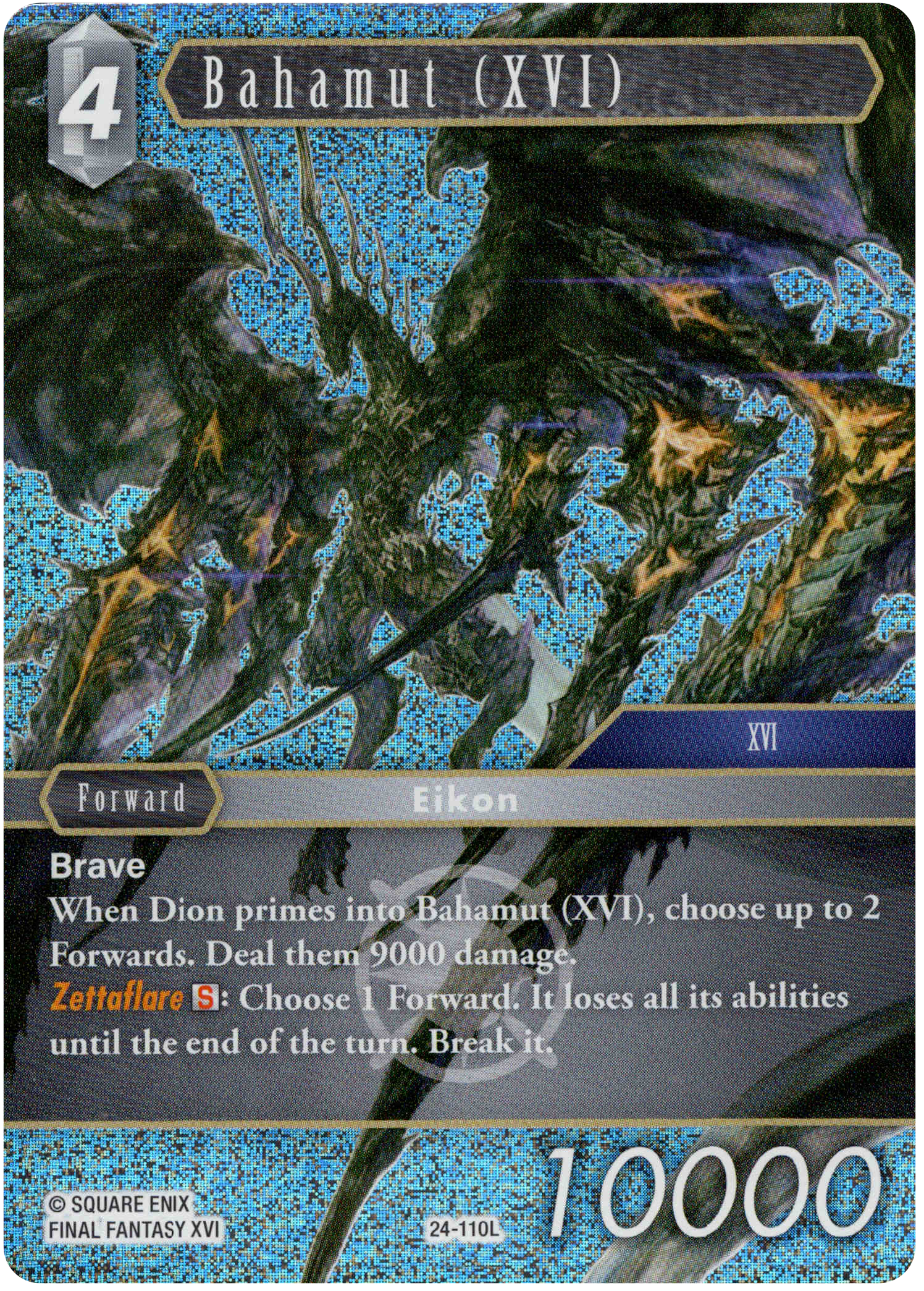 Bahamut (XVI) - 24-110L - Hidden Legends - Foil - Card Cavern