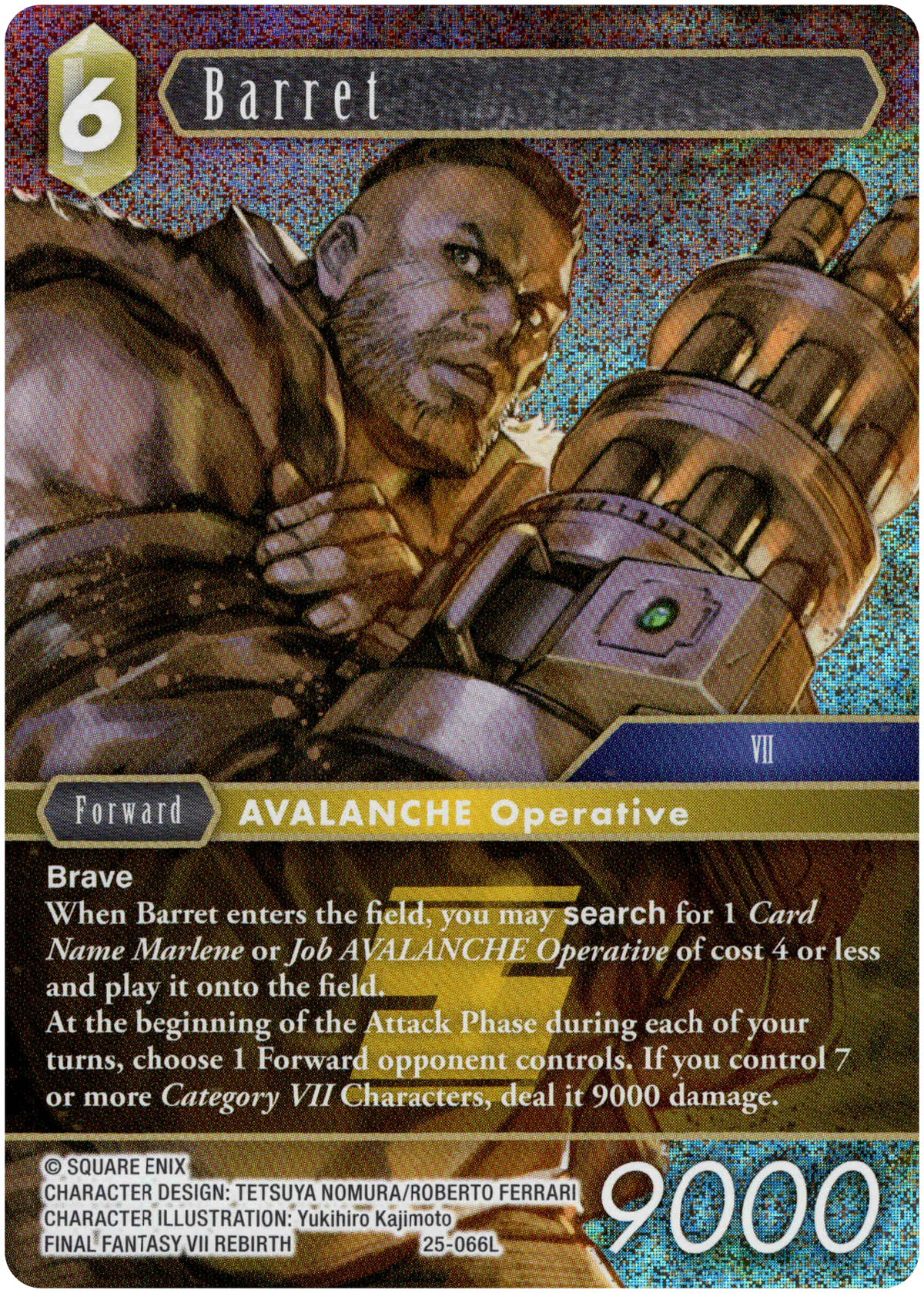 Barret - 25-066L - Tears of the Planet - Foil - Card Cavern