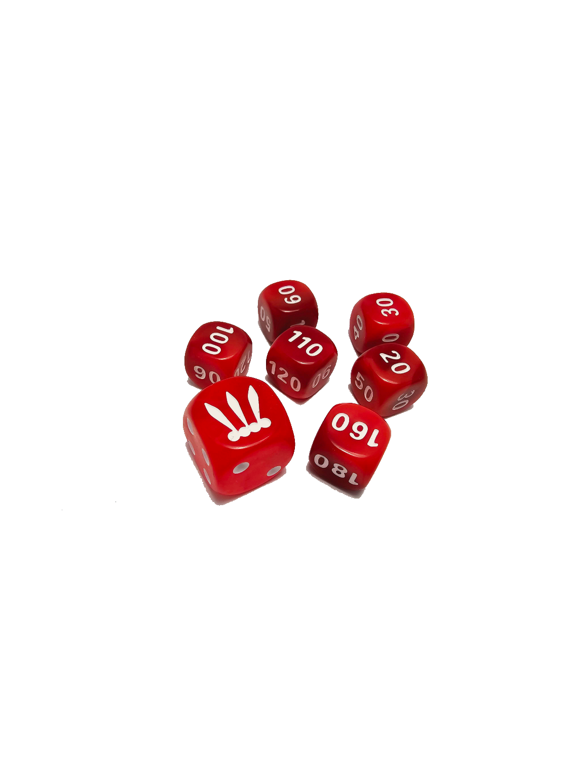 Battle Styles - Red ETB Dice - 6 Damage Counters and 1 Coin-Flip Die - Card Cavern