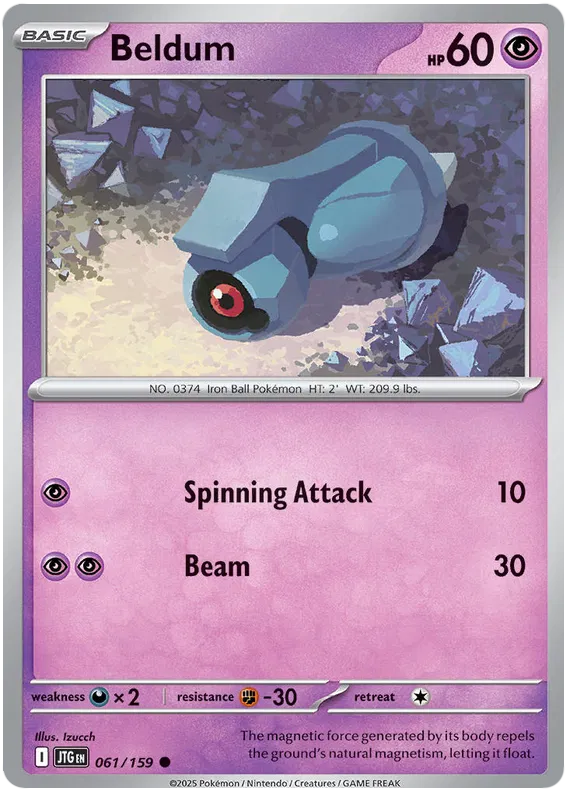Beldum - 061/159 - Journey Together - Card Cavern