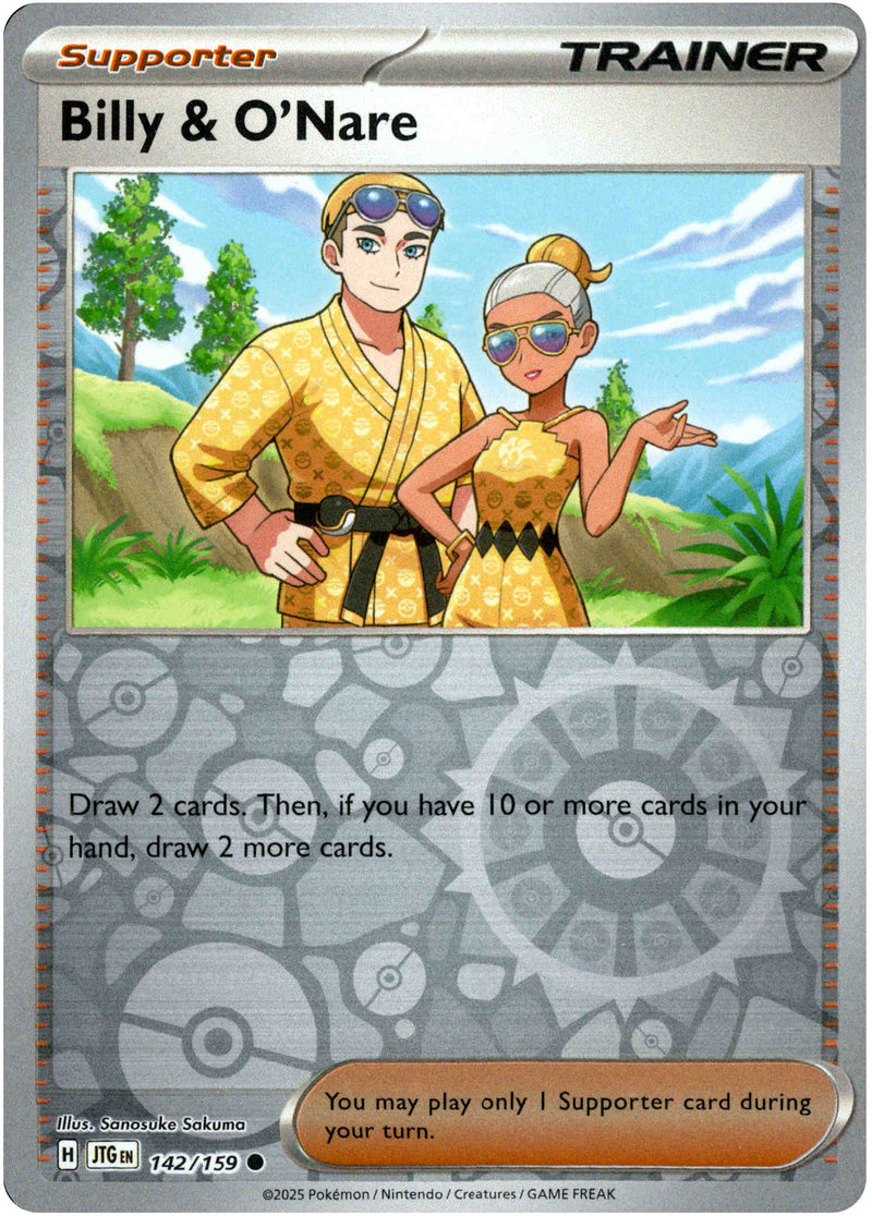 Billy & O'Nare - 142/159 - Journey Together - Reverse Holo - Card Cavern