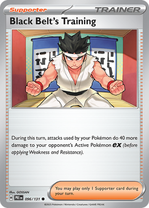 Black Belt's Training - 096/131 - Prismatic Evolutions - Card Cavern