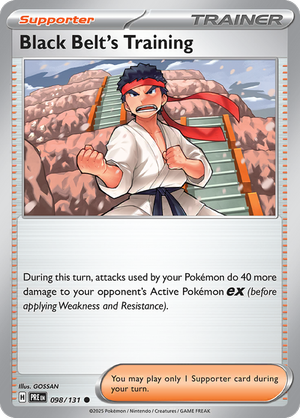 Black Belt's Training - 098/131 - Prismatic Evolutions - Card Cavern