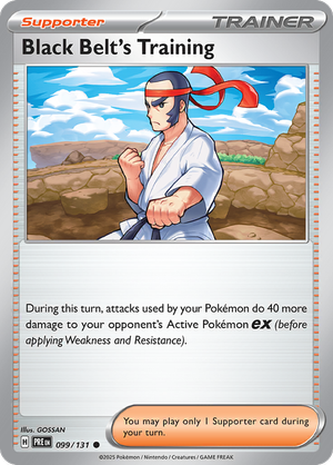 Black Belt's Training - 099/131 - Prismatic Evolutions - Card Cavern