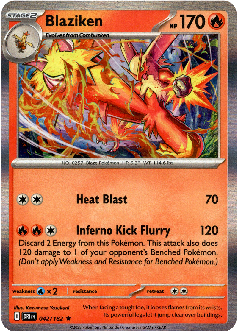 blaziken holographic card Blaziken VMAX Rainbow Shiny Holographic UV Printed Plastic Card
