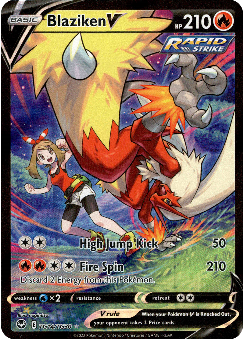Blaziken V - TG14/TG30 - Silver Tempest - Holo - Card Cavern