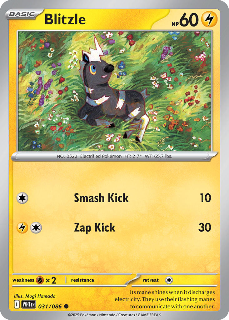 Blitzle - 031/086 - White Flare - Card Cavern