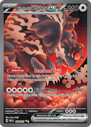 Bloodmoon Ursaluna ex - 168/131 - Prismatic Evolutions - Holo - Card Cavern