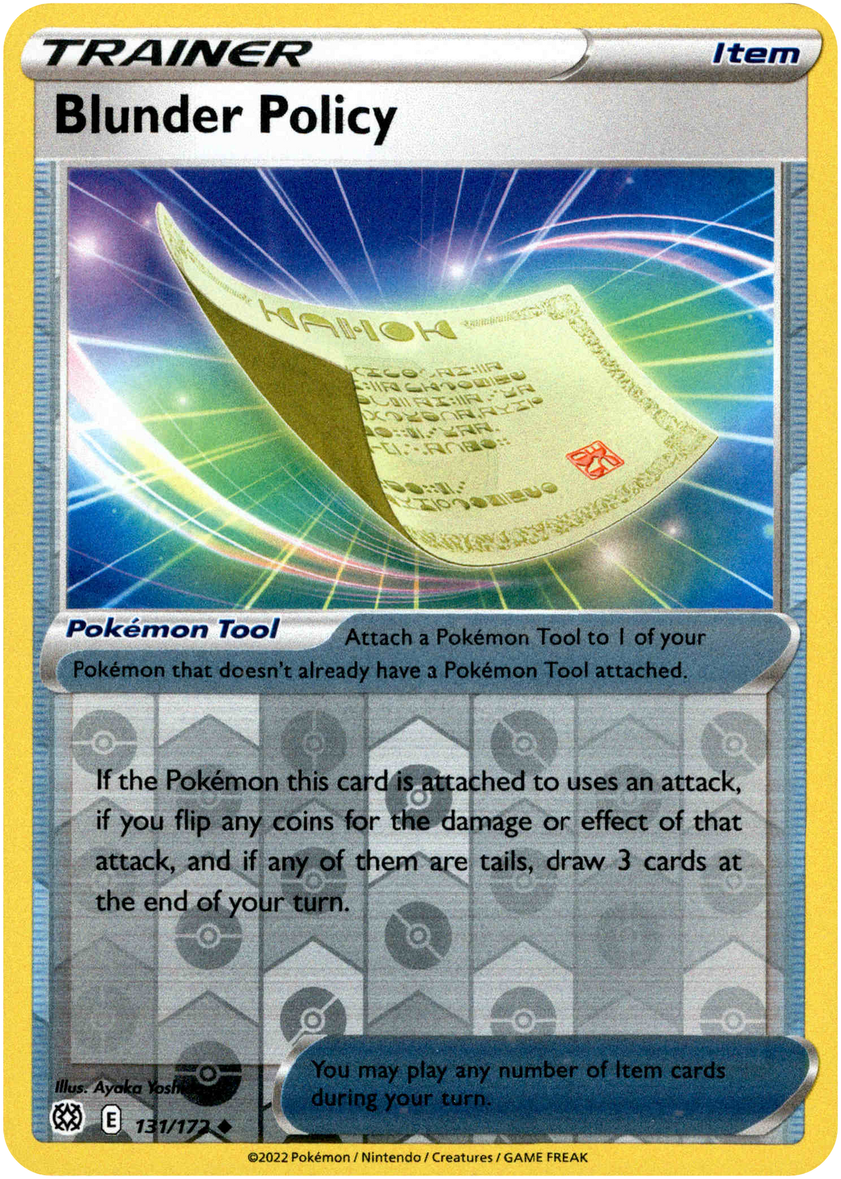 Blunder Policy - 131/172 - Brilliant Stars - Reverse Holo - Card Cavern