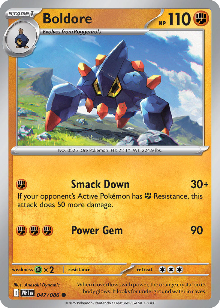 Boldore - 047/086 - White Flare - Card Cavern