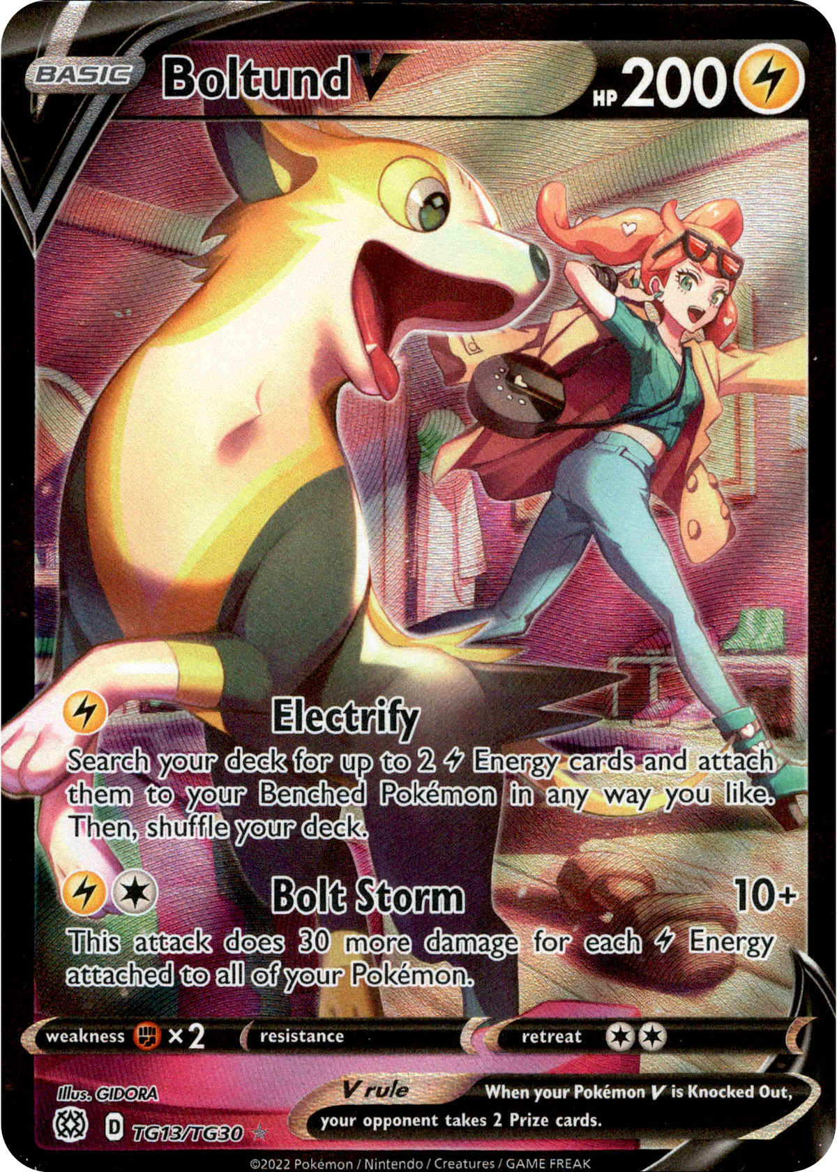 Boltund V - TG13/TG30 - Brilliant Stars - Holo - Card Cavern