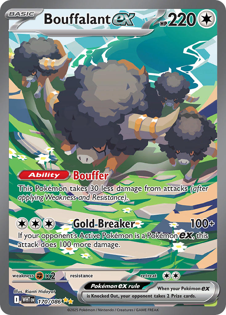Bouffalant ex - 170/086 - White Flare - Holo - Card Cavern