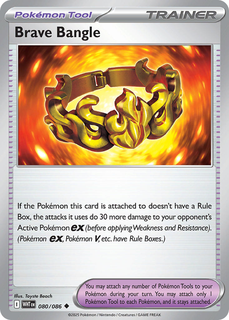 Brave Bangle - 080/086 - White Flare - Card Cavern