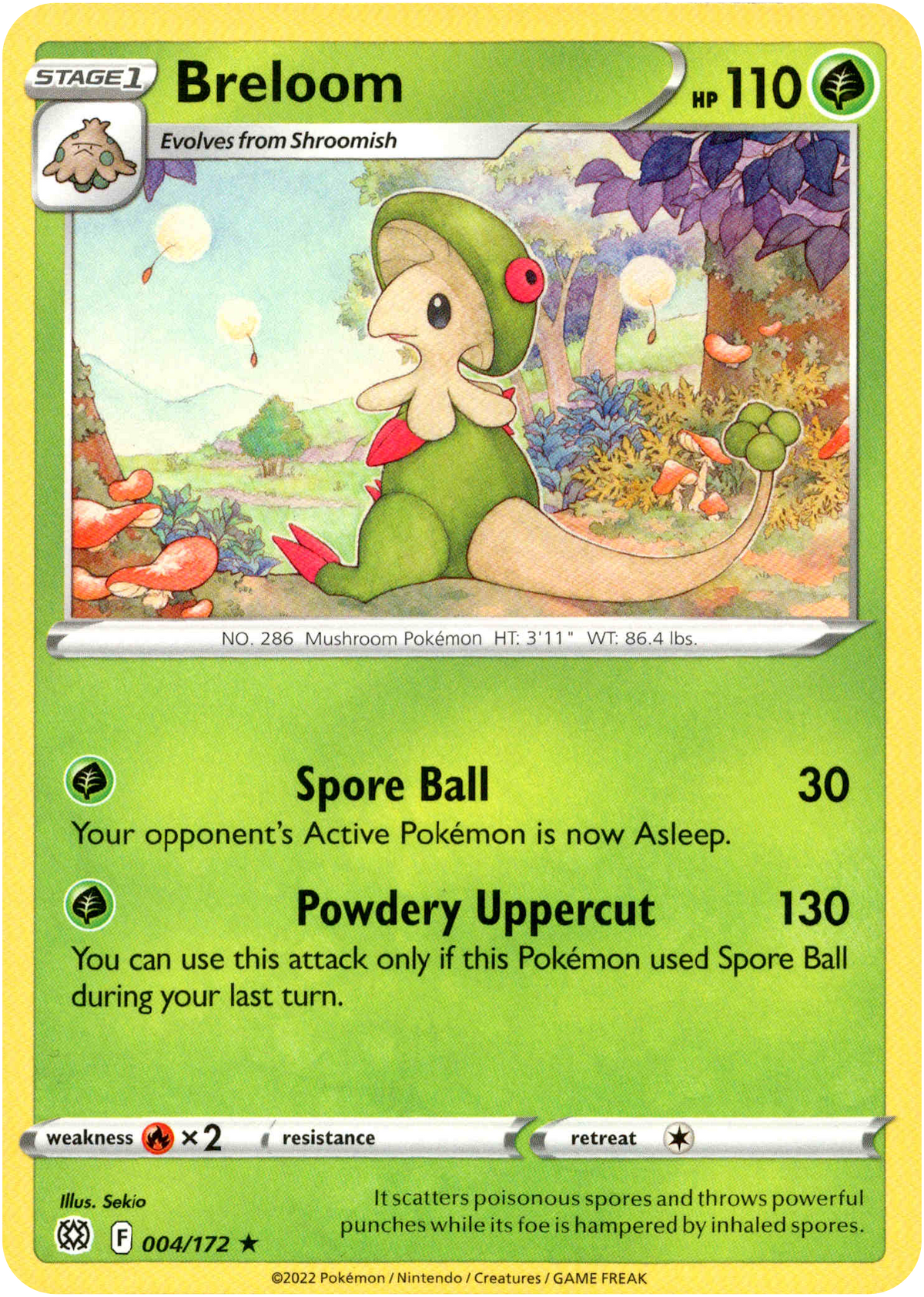 Breloom - 004/172 - Brilliant Stars - Card Cavern