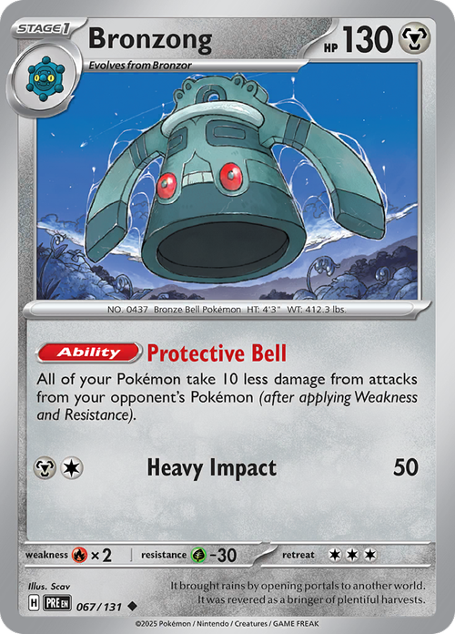 Bronzong - 067/131 - Prismatic Evolutions - Card Cavern
