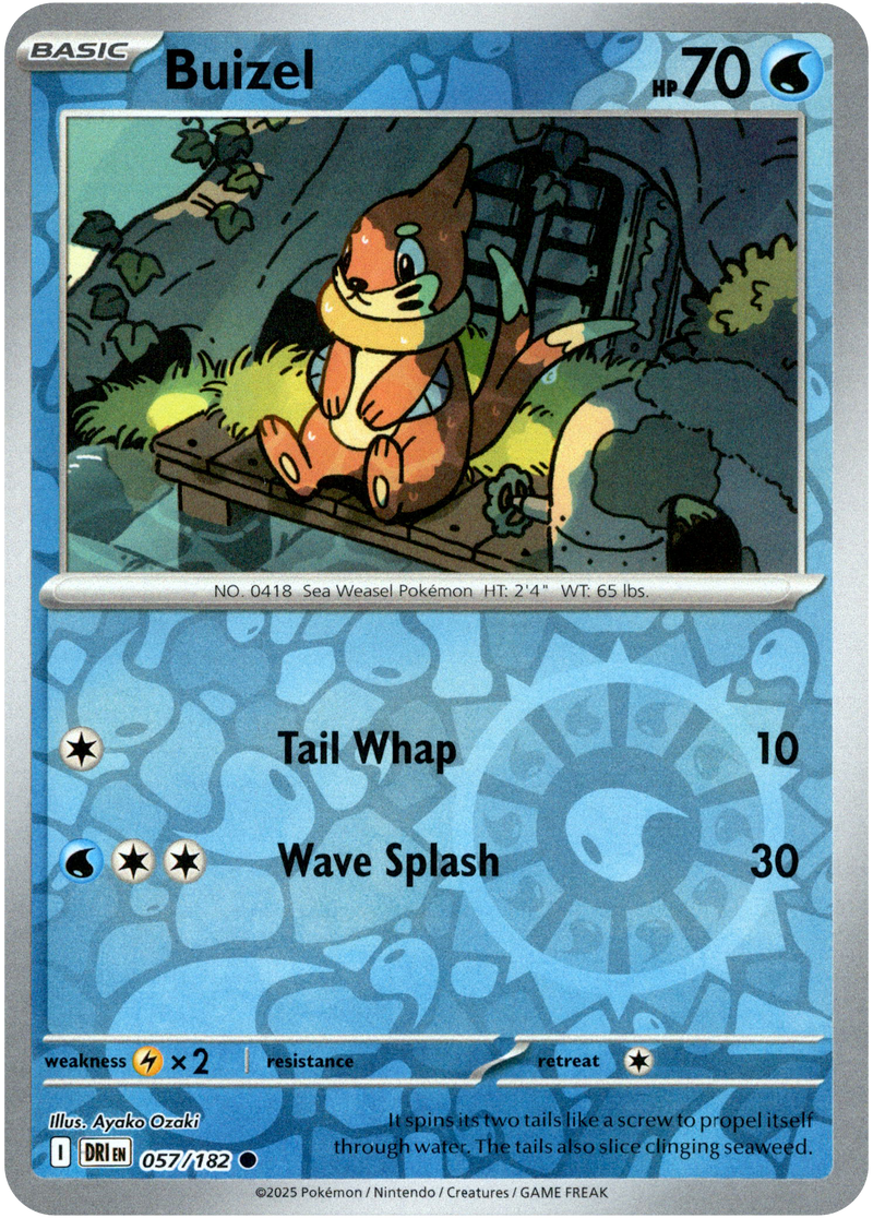 Buizel - 057/182 - Destined Rivals - Reverse Holo - Card Cavern