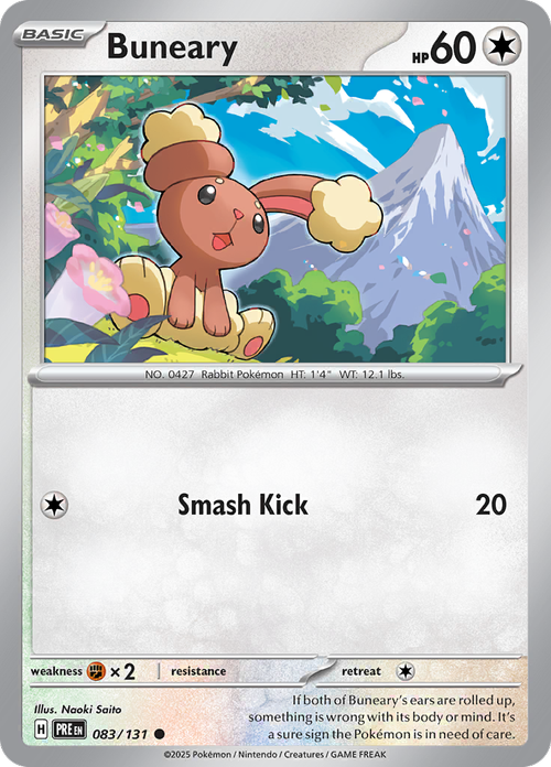 Buneary - 083/131 - Prismatic Evolutions - Card Cavern