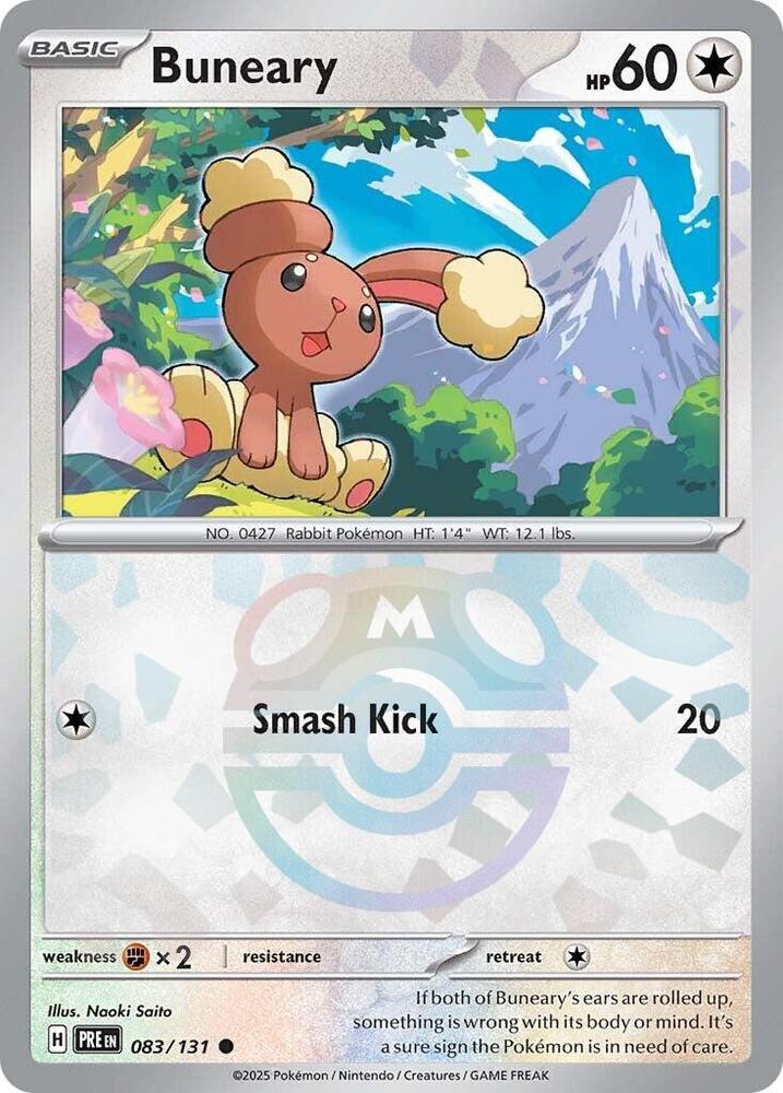 Buneary (Master Ball Pattern) - 083/131 - Prismatic Evolutions - Holo - Card Cavern
