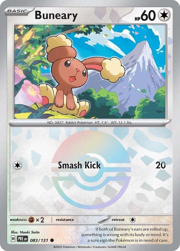 Buneary (Poke Ball Pattern) - 083/131 - Prismatic Evolutions - Holo - Card Cavern