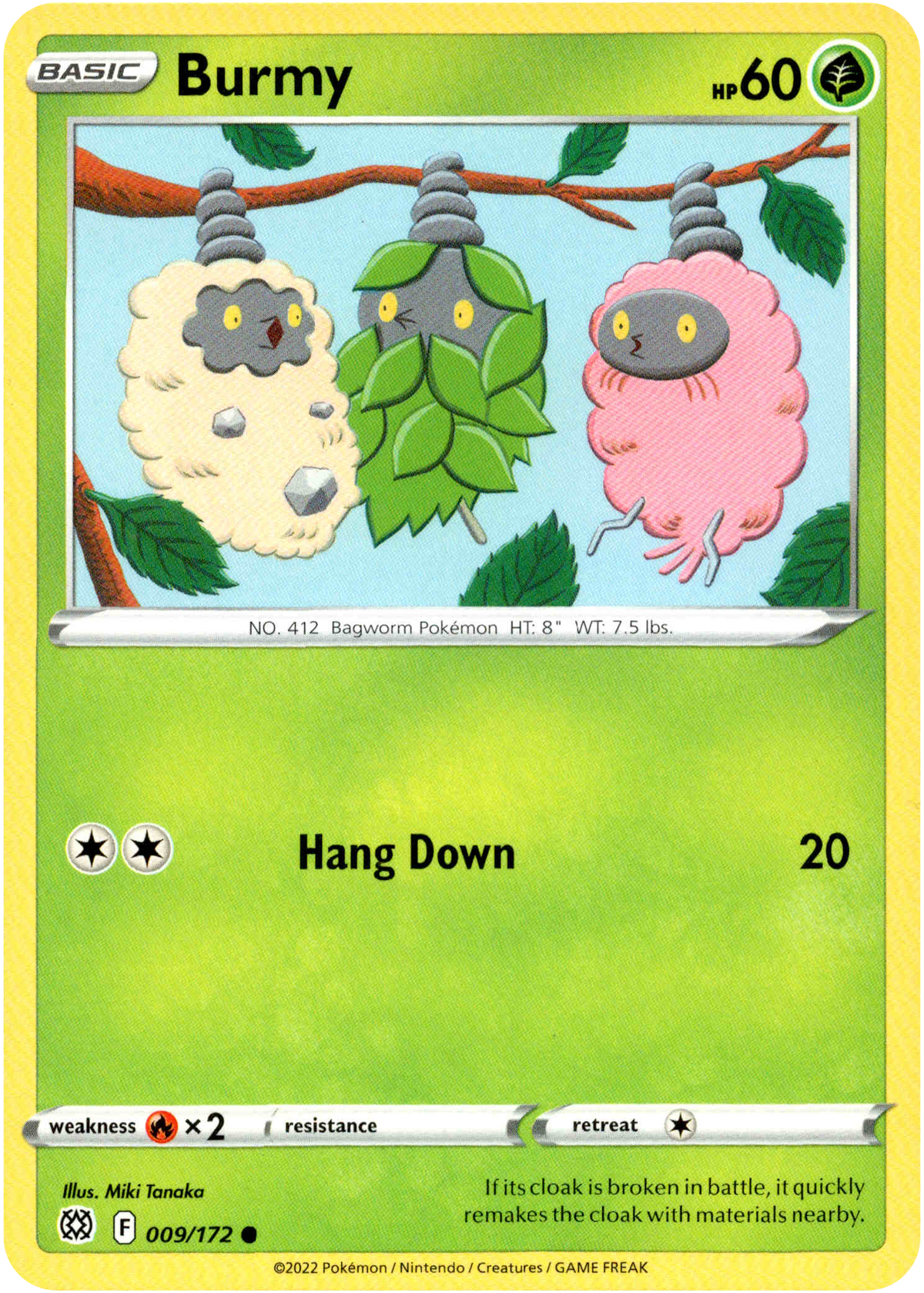 Burmy - 009/172 - Brilliant Stars - Card Cavern