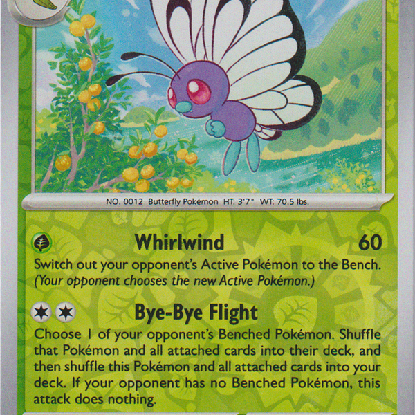 Butterfree - 012/165 - Scarlet & Violet 151 - Reverse Holo – Card