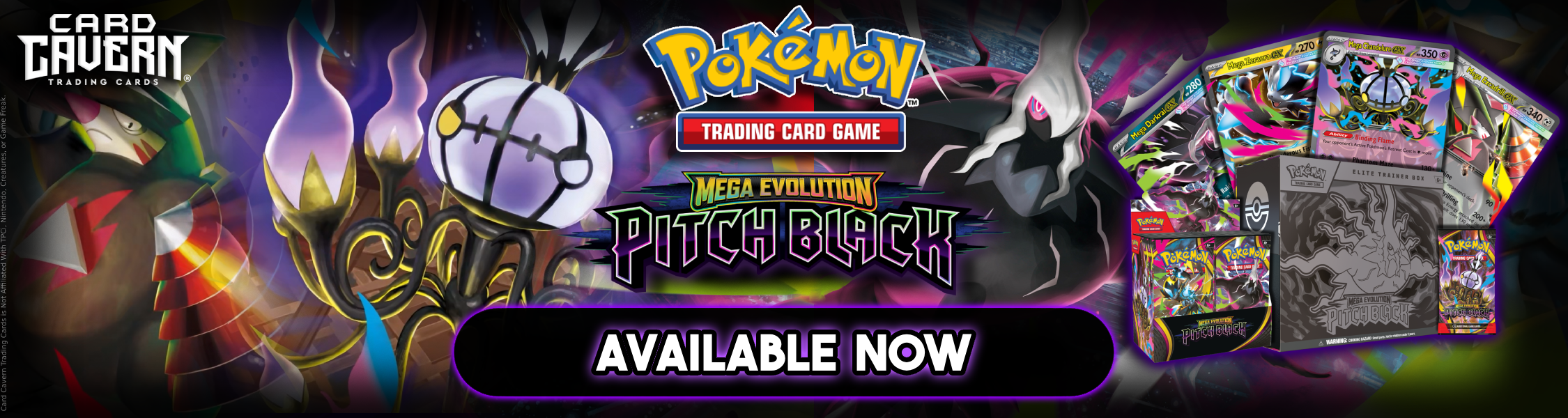 Pitch Black Pokemon Cards | Card Cavern Trading Cards, LLC