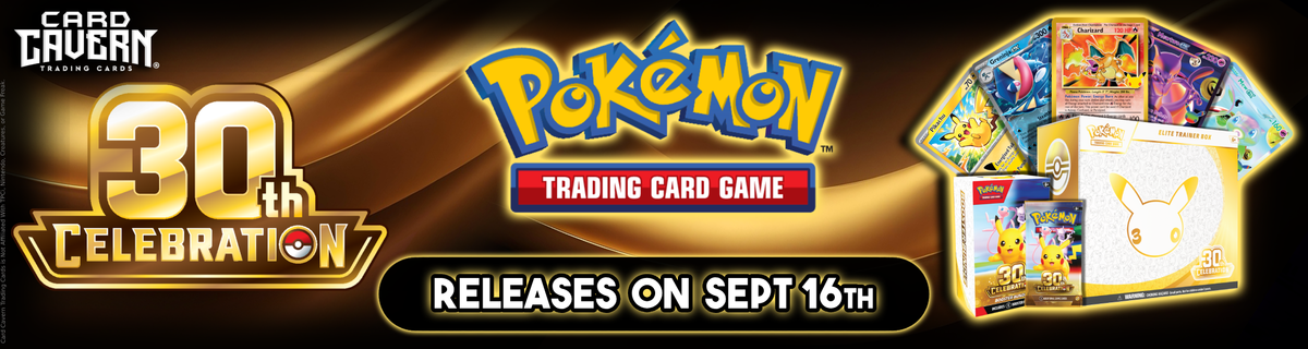 30th Celebration Pokemon Cards | Card Cavern Trading Cards, LLC