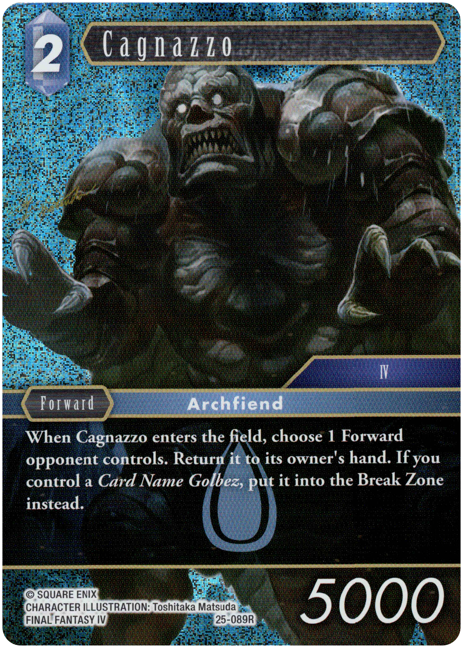Cagnazzo - 25-089R - Tears of the Planet - Foil - Card Cavern