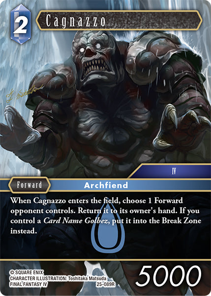 Cagnazzo - 25-089R - Tears of the Planet - Card Cavern