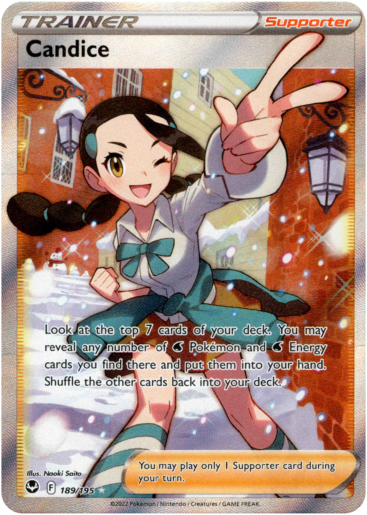 Candice Full Art - 189/195 - Silver Tempest - Holo - Card Cavern